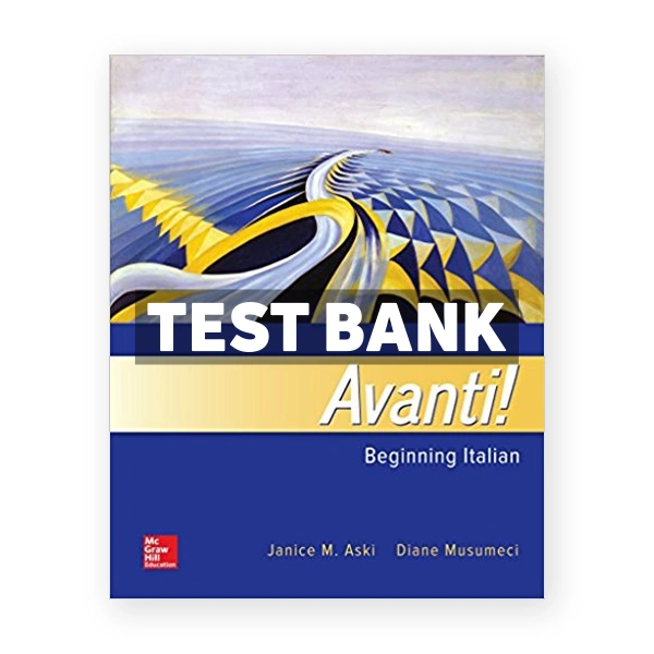 Avanti Beginning Italian 4th edition Aski Test Bank
