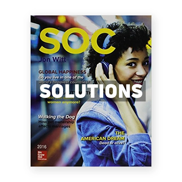 SOC 4th edition Witt Solutions Manual
