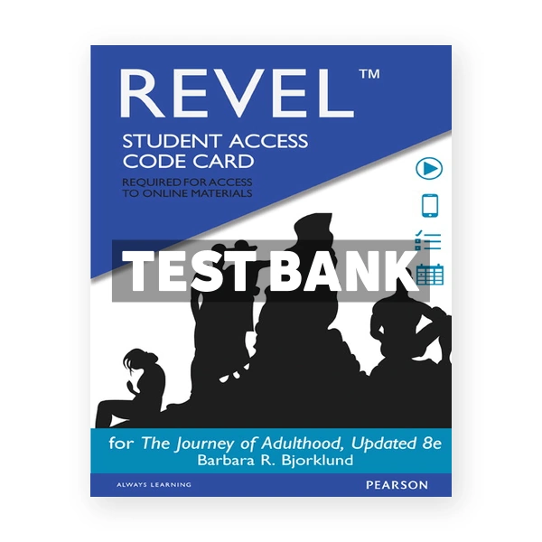 Journey of Adulthood 8th edition Bjorklund Test Bank
