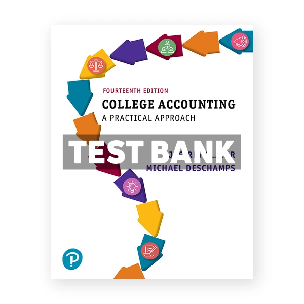 College Accounting A Practical Approach 14th edition Slater Test Bank