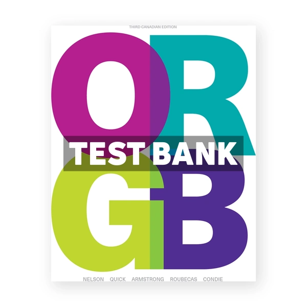 ORGB (Canadian) 3rd edition Nelson Test Bank