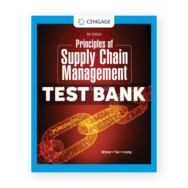 Principles of Supply Chain Management 6th edition Wisner Test Bank