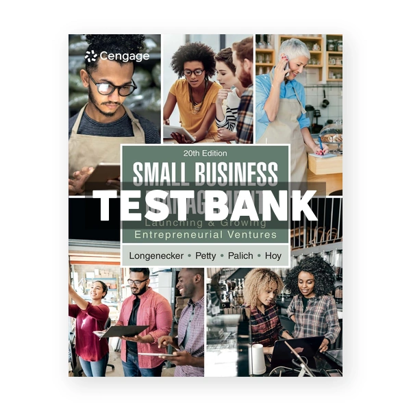 Small Business Management 20th edition Longenecker Test Bank
