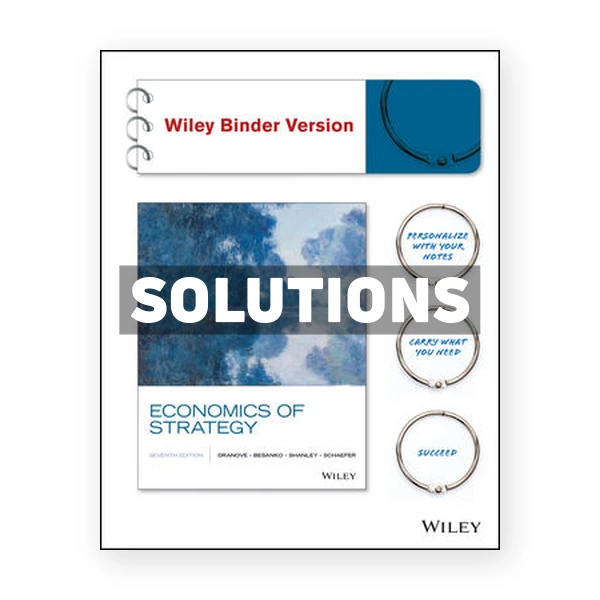 Economics of Strategy 7th edition Dranove Solutions Manual