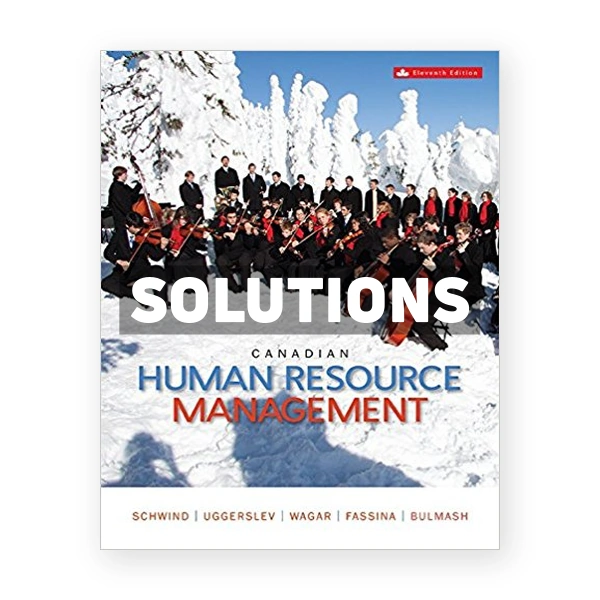 Canadian Human Resource Management (Canadian) 11th edition Schwind Solutions Manual
