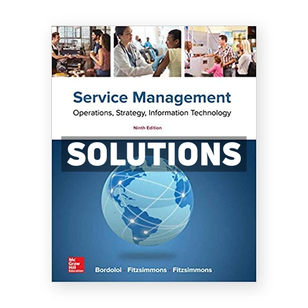 Service Management 9th edition Bordoloi Solutions Manual