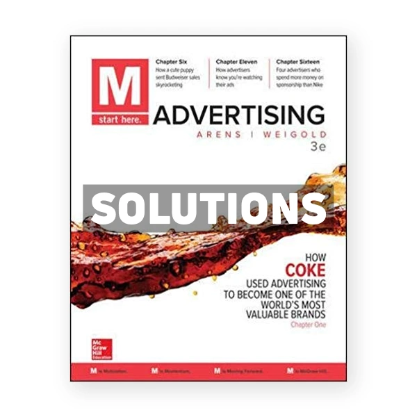 M Advertising 3rd edition Schaefer Solutions Manual
