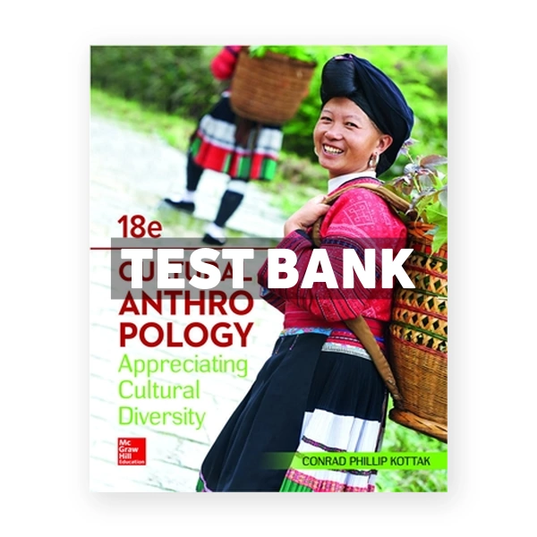 Cultural Anthropology 18th edition Kottak Test Bank
