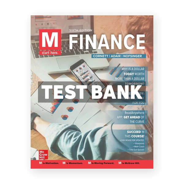 M Finance 6th edition Cornett Test Bank