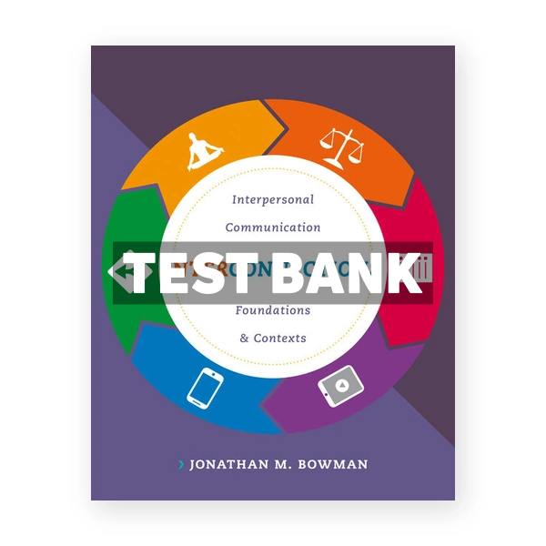 Interconnections Interpersonal Communication Foundations and Contexts 1st edition Bowman Test Bank