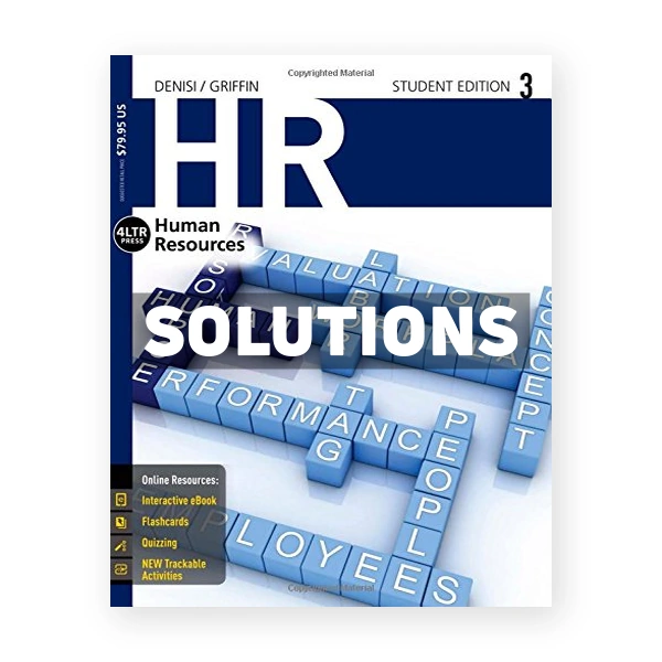 HR 3 3rd edition DeNisi Solutions Manual