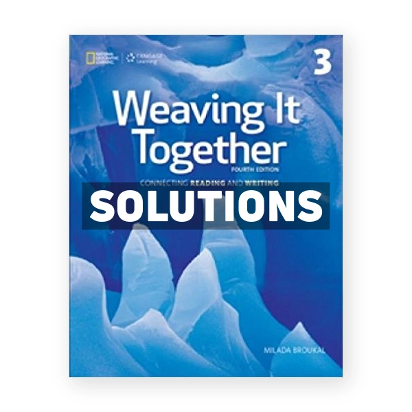 Weaving It Together 3 4th edition Broukal Solutions Manual