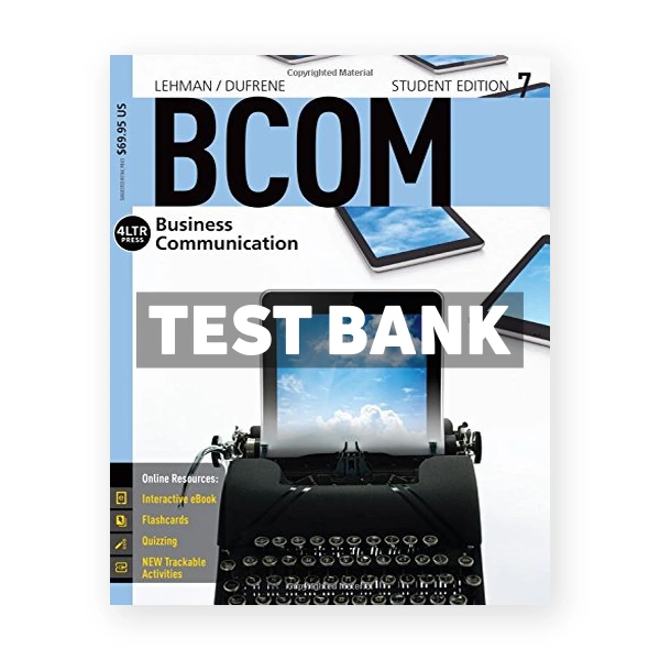 BCOM 7 7th edition Lehman Test Bank