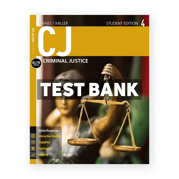 CJ 4th edition Gaines Test Bank