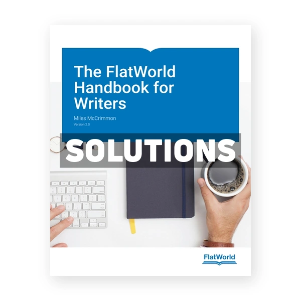 FlatWorld Handbook for Writers Version 2 0 2nd edition McCrimmon Solutions Manual