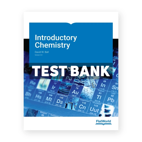Introductory Chemistry v3 1st edition Ball Test Bank
