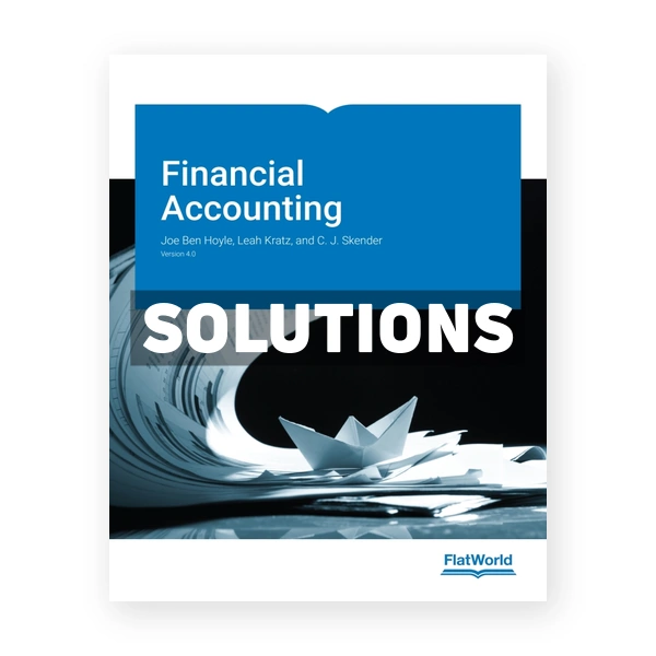 Financial Accounting v4 1st edition Hoyle Solutions Manual