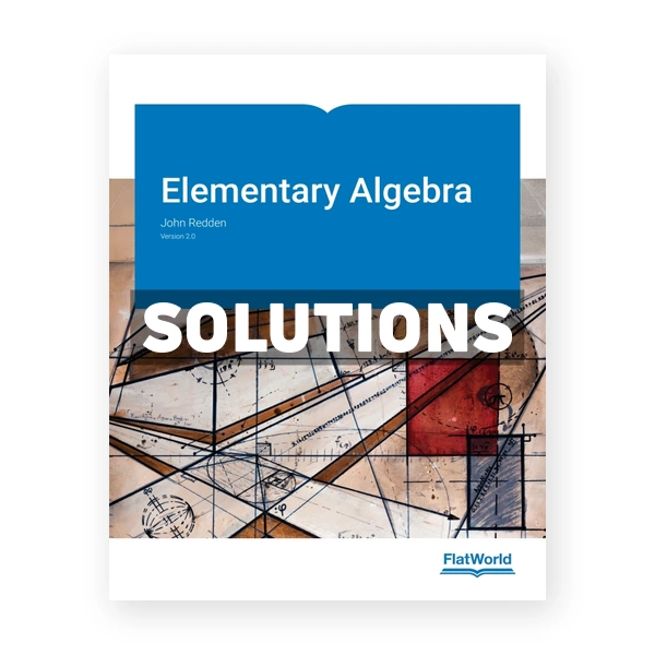 Elementary Algebra v2 1st edition Redden Solutions Manual